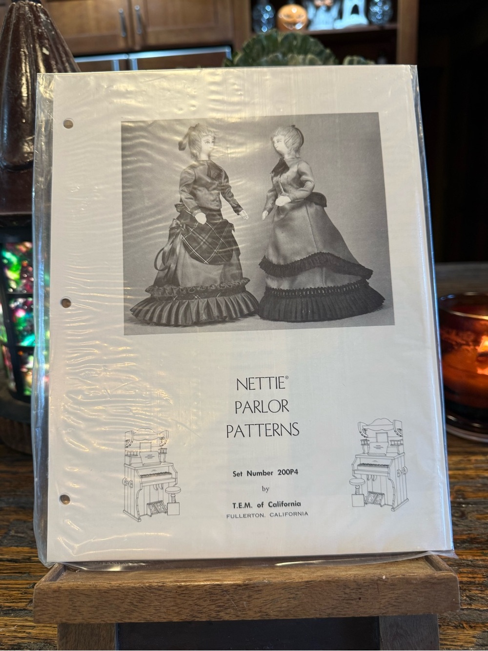 Nettie Parlor Patterns 200P4 Vintage Sewing Pattern Book Doll Clothing TEM